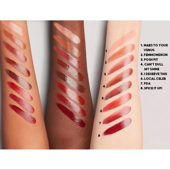 MAC Lipstick Local Celeb Lustreglass Burnt Orange Long Wearing Shine Full Size - Picture 6 of 10